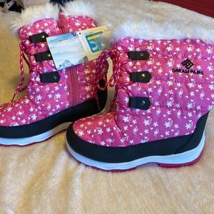 Pink Snow Boots Girls Size 3